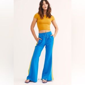 NWT Free People Flared Track Pants (She’s a Rainbow)